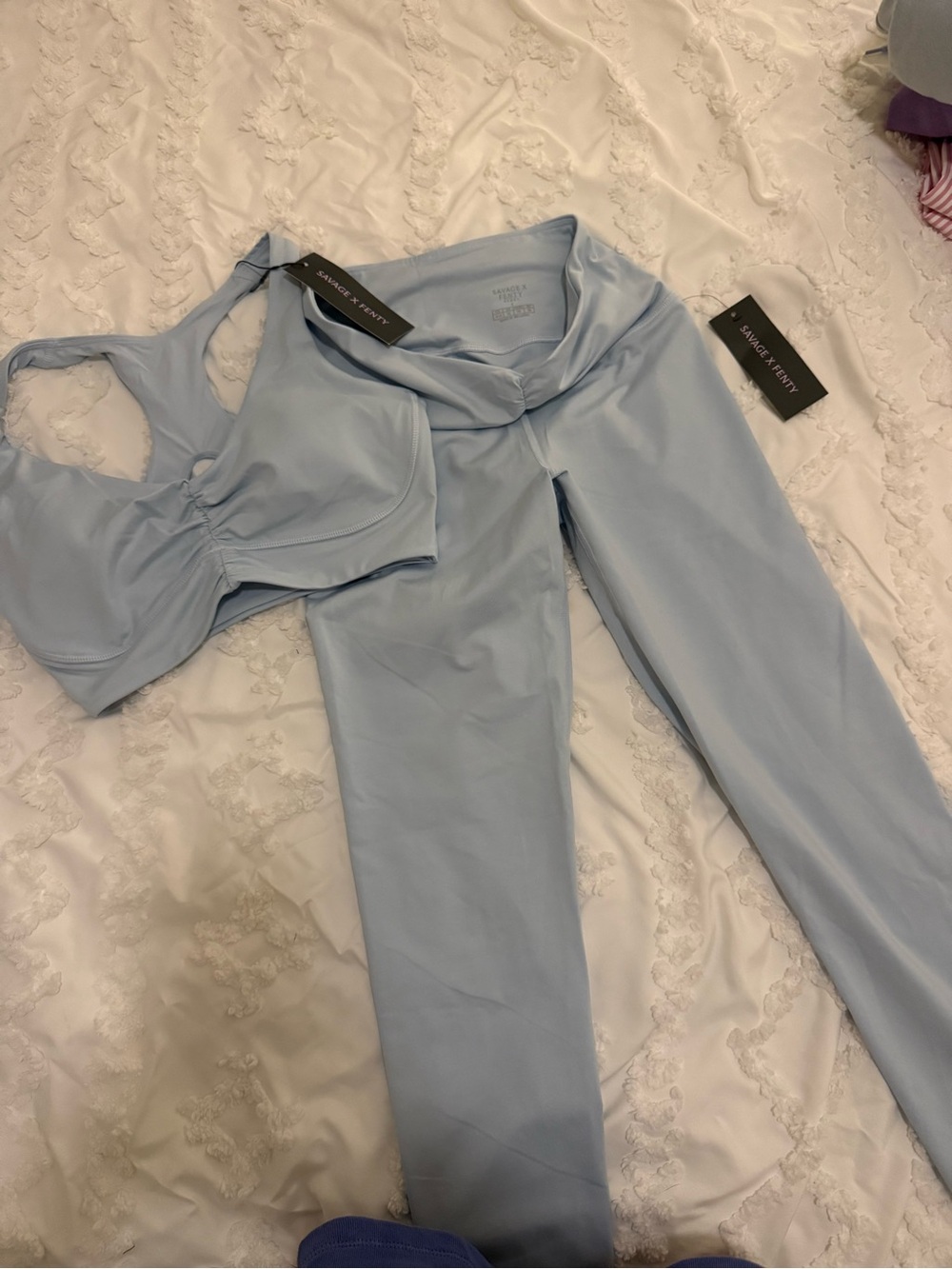 Savage X Fenty Light Blue High-Rise Leggings